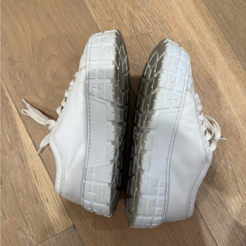 Authentic Prada White Sneakers - image 3